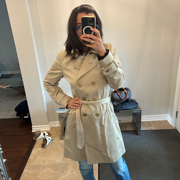 Authentic Coach 100 percent cotton beige trench coat - Picture 13 of 14